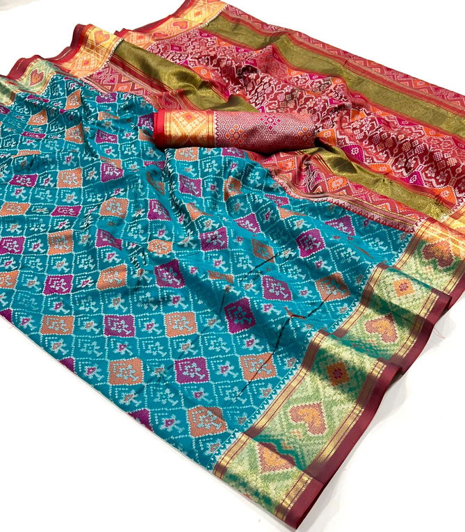 SRC Digital Printed Patola Silk Designer Sarees Suppliers In India